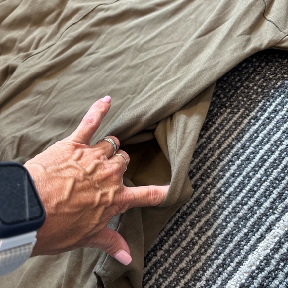 Planet by Lauren G Top Long Sleeve Tunic Lagenlook One Size Pima Cotton pockets - Picture 10 of 11